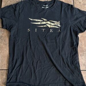 Sitka Men's Black Short Sleeve Tee
